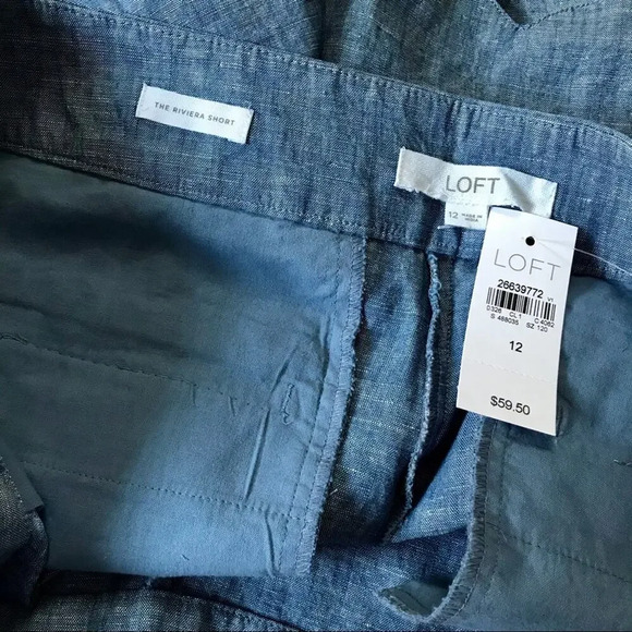 LOFT NWT Denim Scallop Short Women Various - Picture 8 of 9